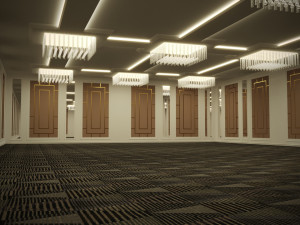 Hotel Ballroom and Convention Center 3D-Modell