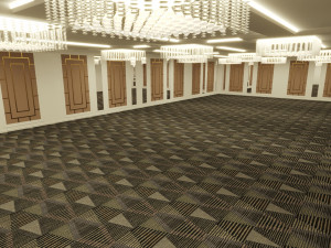Hotel Ballroom and Convention Center 3D-Modell