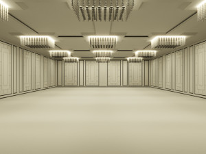 Hotel Ballroom and Convention Center 3D-Modell
