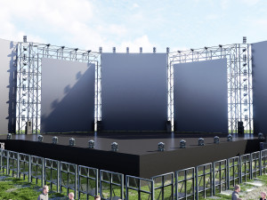 Concert Festival Stage Event 3D Model