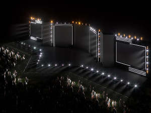 Concert Festival Stage Event 3D Model
