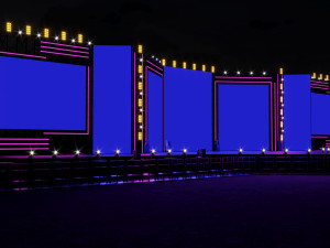 Concert Festival Stage Event 3D Model