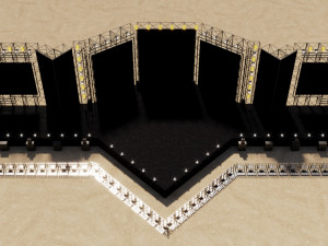 Concert Festival Stage Event 3D Model