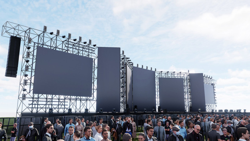 Concert Festival Stage Event 3D 模型 .c4d .max .obj .3ds .fbx .stl .blend 