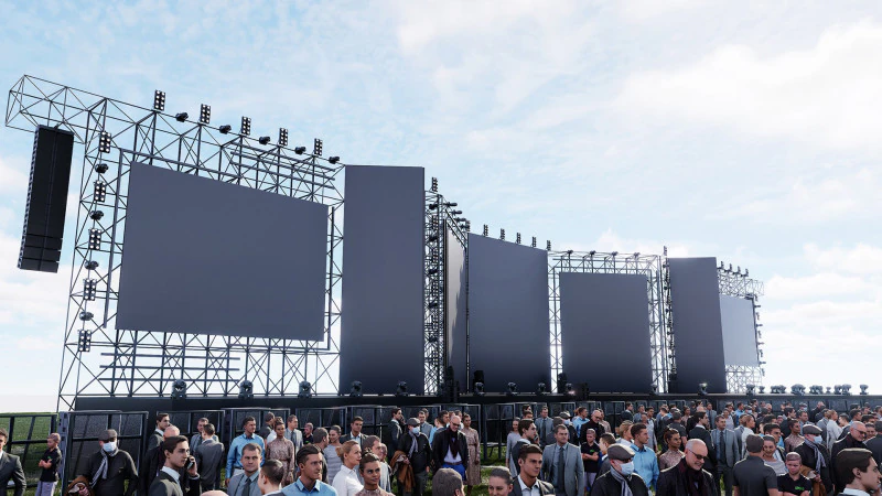 コンサートフェスティバルステージイベント 3Dモデル .c4d .max .obj .3ds .fbx .stl .blend 