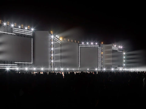 コンサートフェスティバルステージイベント 3Dモデル