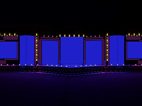 Concert Festival Stage Event 3D 模型