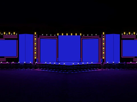 コンサートフェスティバルステージイベント 3Dモデル