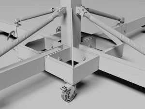Modelo detalhado de elevadores de treli&ccedil;a Modelo 3D