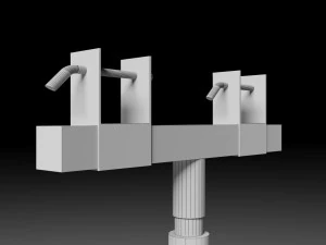 Modelo detalhado de elevadores de treli&ccedil;a Modelo 3D