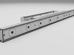 Concert Stage Line Light Detailed 3D-Modell