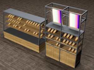 Bakery Display Collection 3D Модель