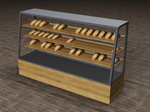 ベーカリーディスプレイコレクション 3Dモデル