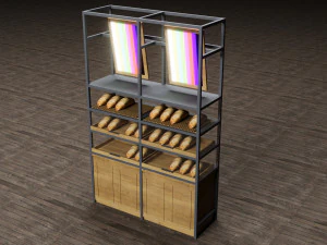 ベーカリーディスプレイコレクション 3Dモデル