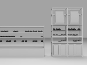 Bakery Display Collection 3D मॉडल
