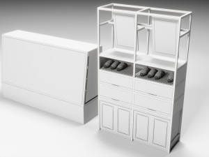 Bakery Display Collection 3D मॉडल