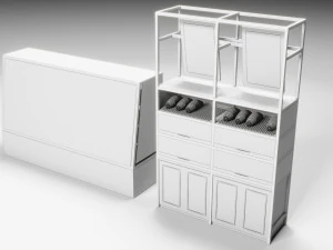 ベーカリーディスプレイコレクション 3Dモデル