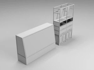 ベーカリーディスプレイコレクション 3Dモデル