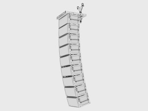 Concert Sound Systems Line Array Meyer Sound Leo 3D Модель