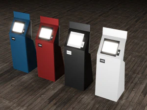 Sistemas de quiosque com tela sens&iacute;vel ao toque Modelo 3D