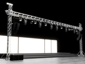Detail Concert Stage Model 3D Model