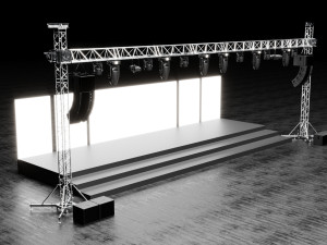 Detail Concert Stage Model Modelo 3D