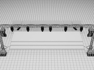 Detail Concert Stage Model Modelo 3D