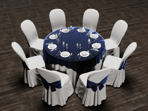 Wedding Table Model 3D
