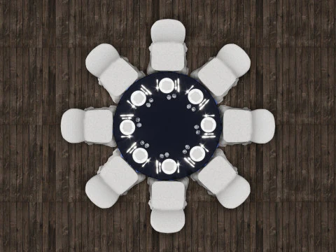 Mesa de casamento Modelo 3D