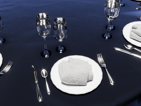 Wedding Table 3D मॉडल