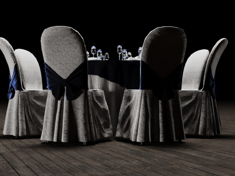 Wedding Table 3D मॉडल
