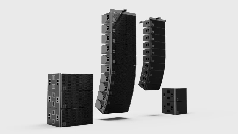 Alto-falantes de concerto Line Array DB S&eacute;rie J e Y Modelo 3D .c4d .max .obj .3ds .fbx .stl .blend 