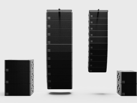 Concert Speakers Line Array DB J and Y Series 3D Модель
