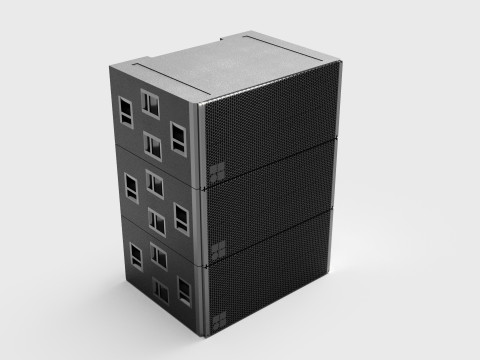 Concert Speakers Line Array DB J and Y Series 3D Модель