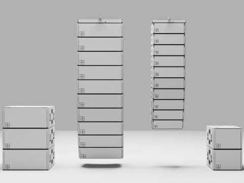 Concert Speakers Line Array DB J and Y Series 3D Модель