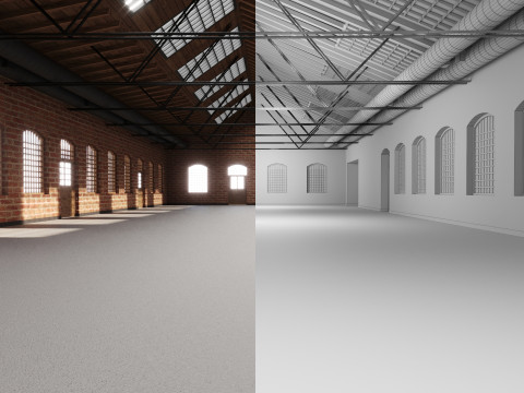 Event and Exhibition Hall 3D Model