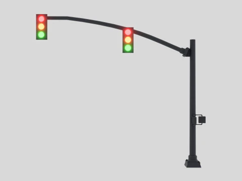 Conjunto de sem&aacute;foros Modelo 3D