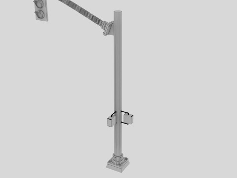 Traffic Lights Set Model 3D