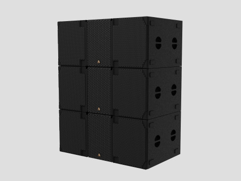 Concert Speakers Adamson E15 and E219 3D Model