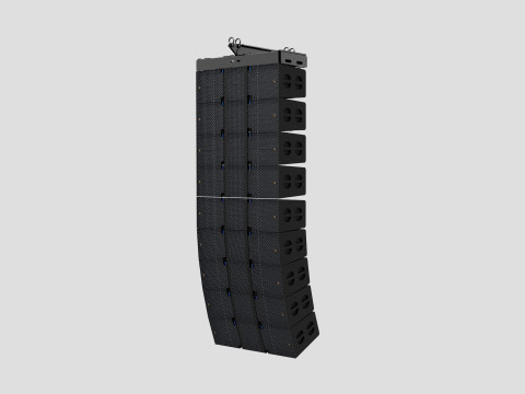 Concert Speakers Adamson E15 and E219 3D Model