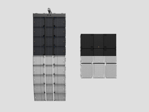 Concert Speakers Adamson E15 and E219 3D Model