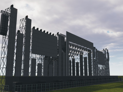 Big Stage Festival and Concert 3D Model