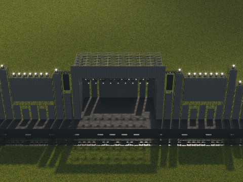 Big Stage Festival and Concert 3D Model
