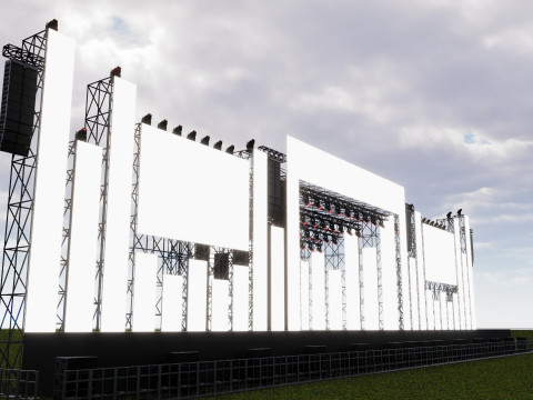 Big Stage Festival and Concert Modelo 3D