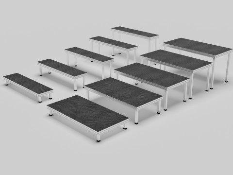 Stage Platform 3D Model
