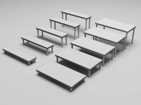 Piattaforma scenica Modello 3D