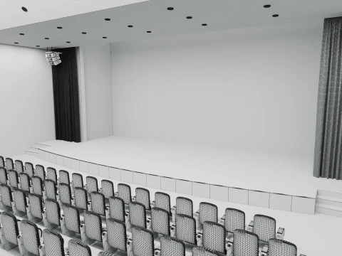 Congress Concert and Event Hall 3D Model
