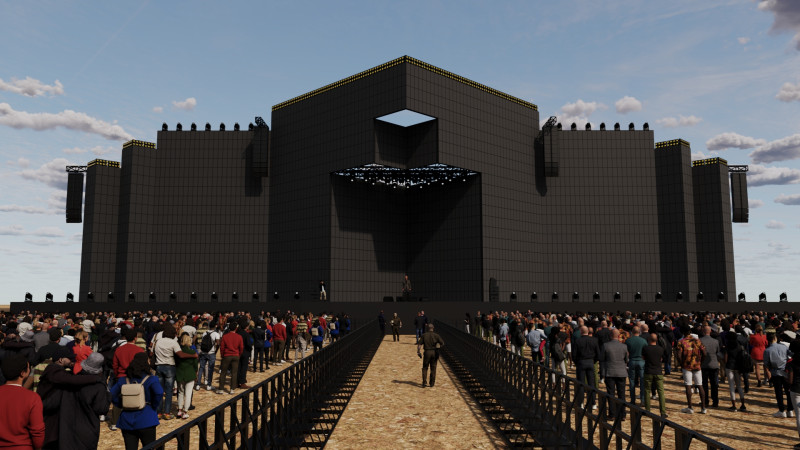 Big Festival Stage Design 3Dモデル .c4d .max .obj .3ds .fbx .stl .blend