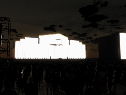 Big Festival Stage Design 3Dモデル