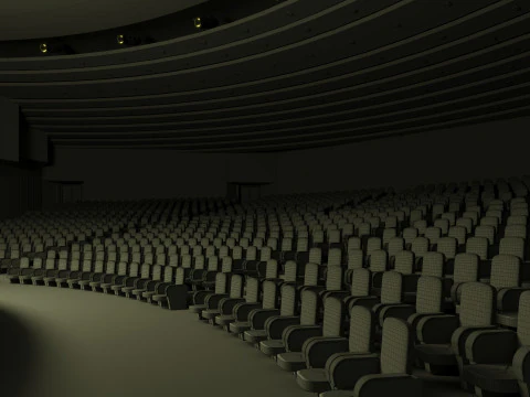 Convention Hall Design 3 3D Model